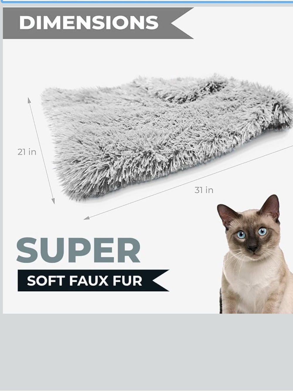 Gray Cozy Calming Cat Blanket